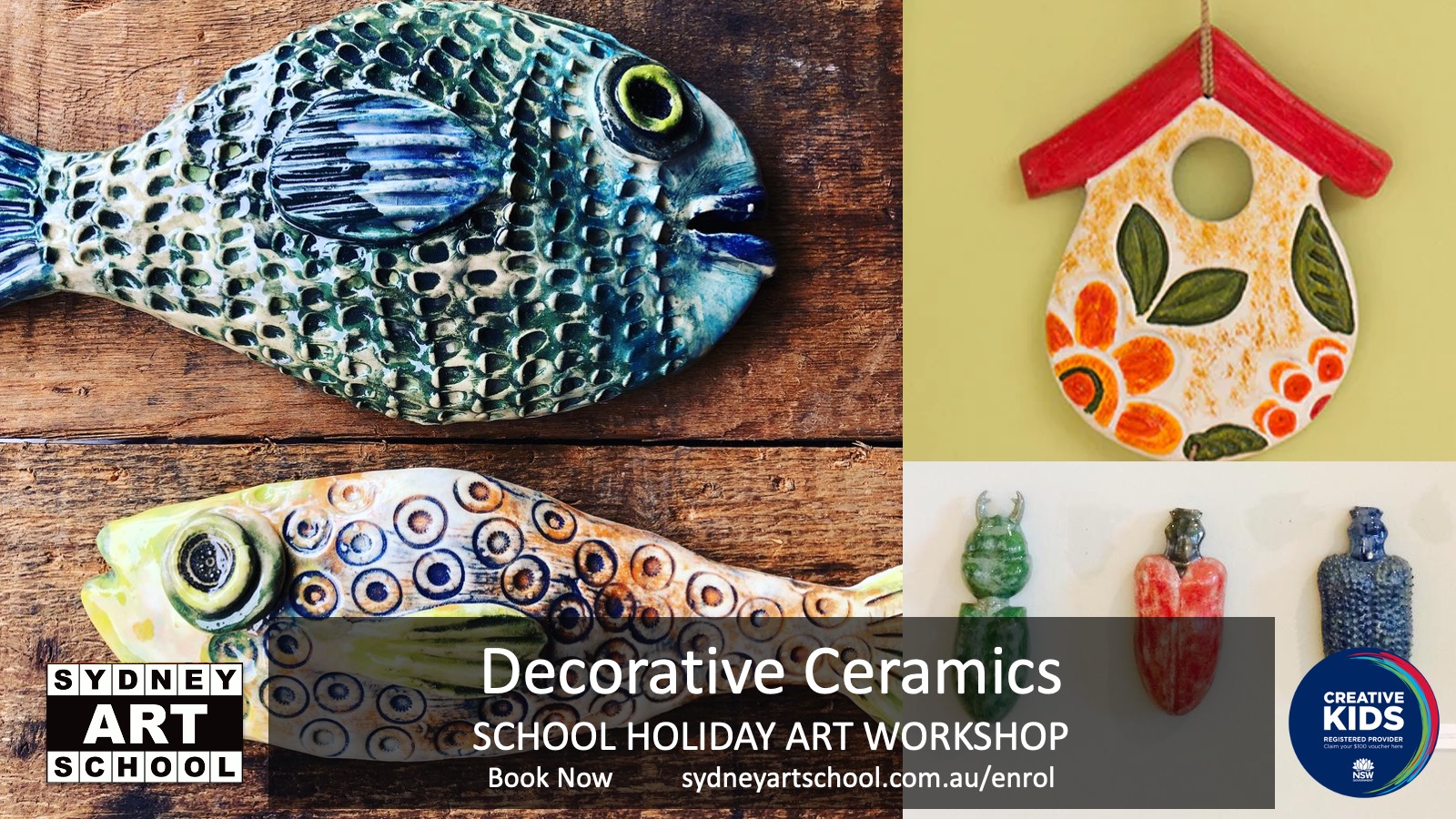 Sydney Art School Holiday Art Workshop Decorative_Ceramics