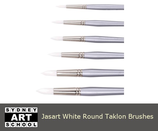 jasart-white-round-taklon-brushes-sas