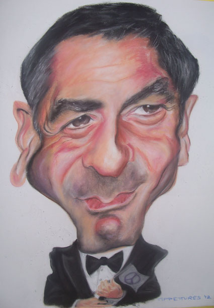 Caricature Drawing of George Clooney