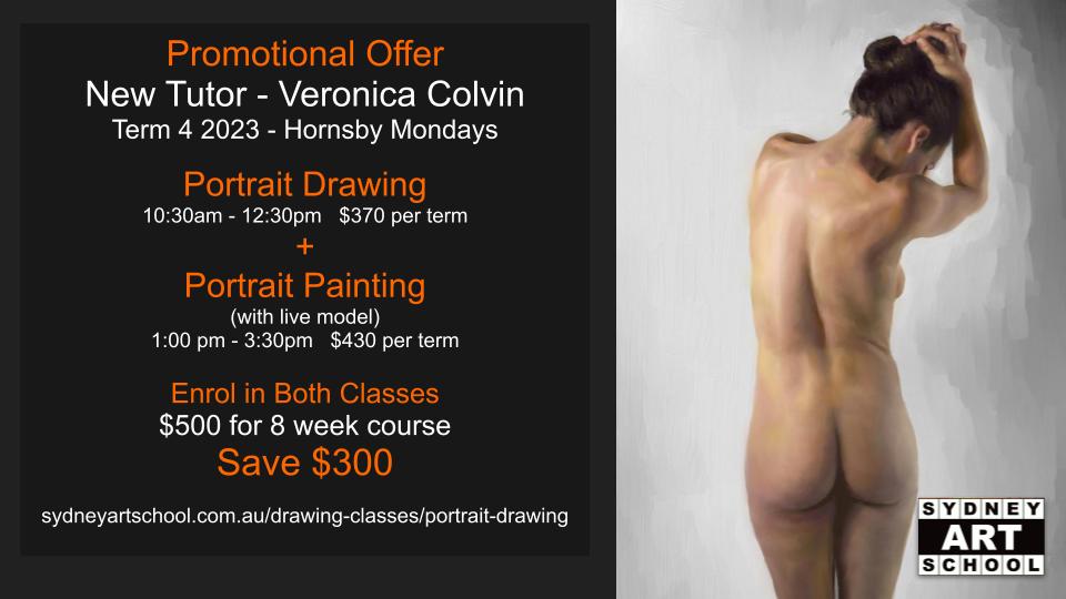 Veronica Colvin Portrait Drawing and Painting 2