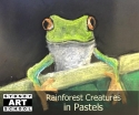 rainforest creatures in pastels